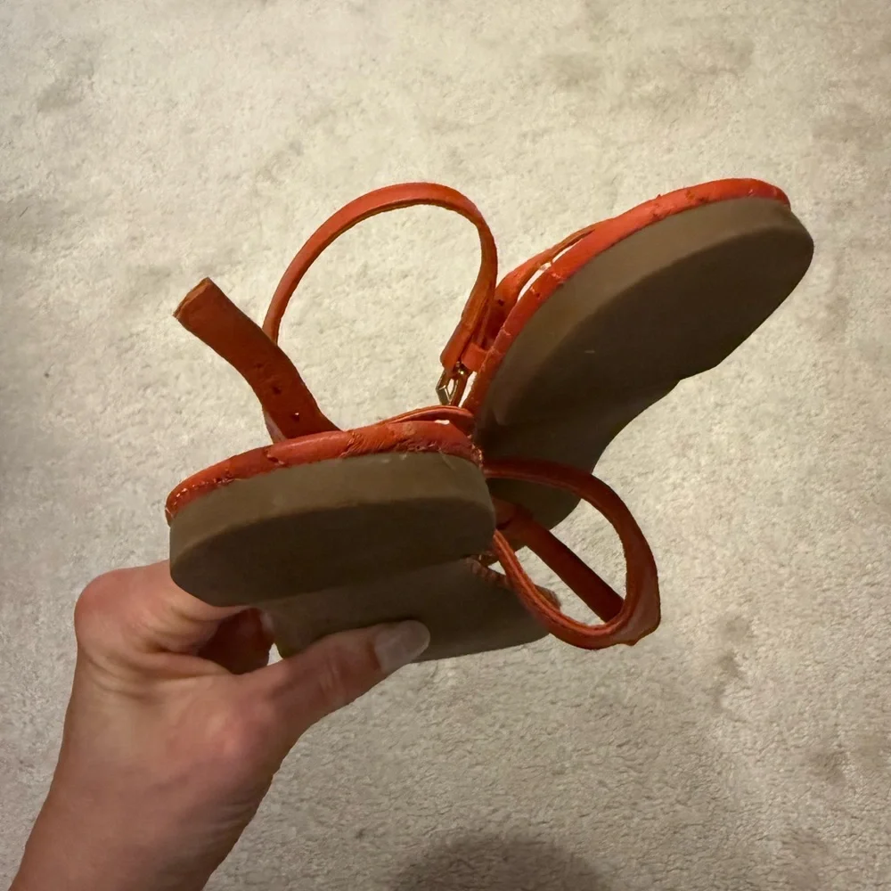 Tory Burch Orange Sandals - Picture 6 of 6